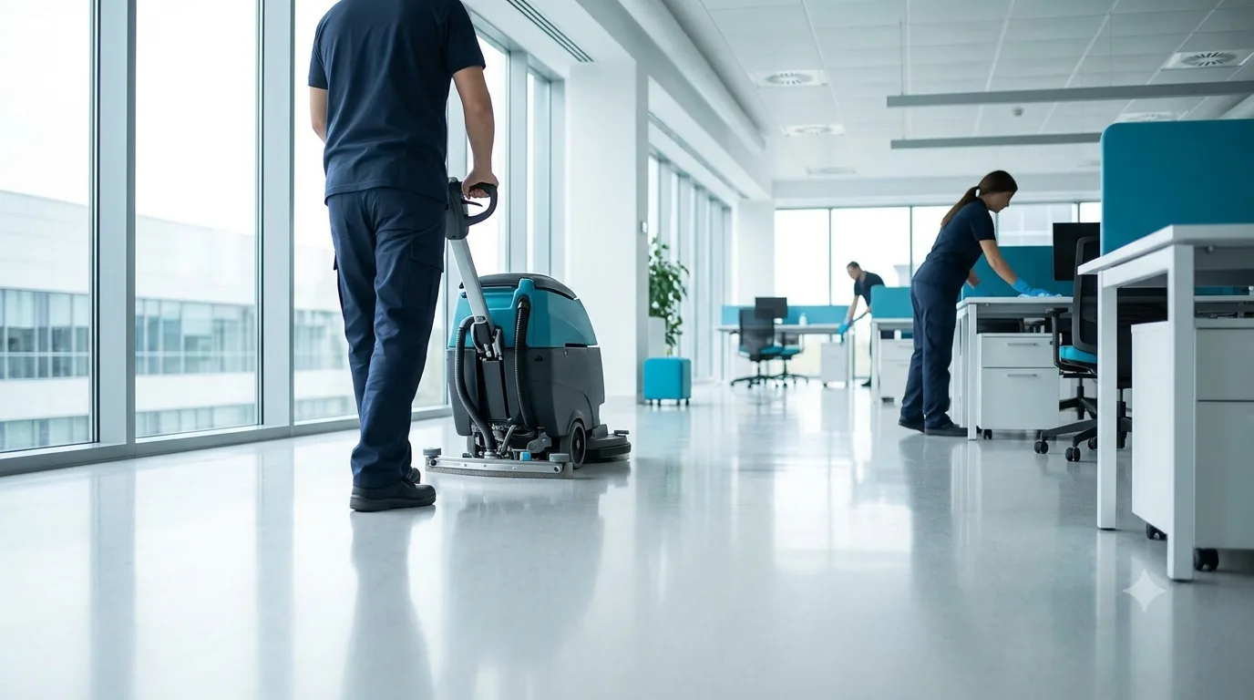 KSD Reinigungsteam im Einsatz